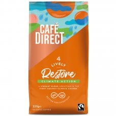 Cafdirect Fairtrade Restore Lively Roast Ground Coffee - 227g