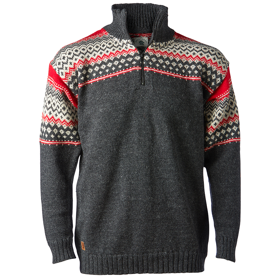 Mens Nordic Sweater - Red - Pachamama