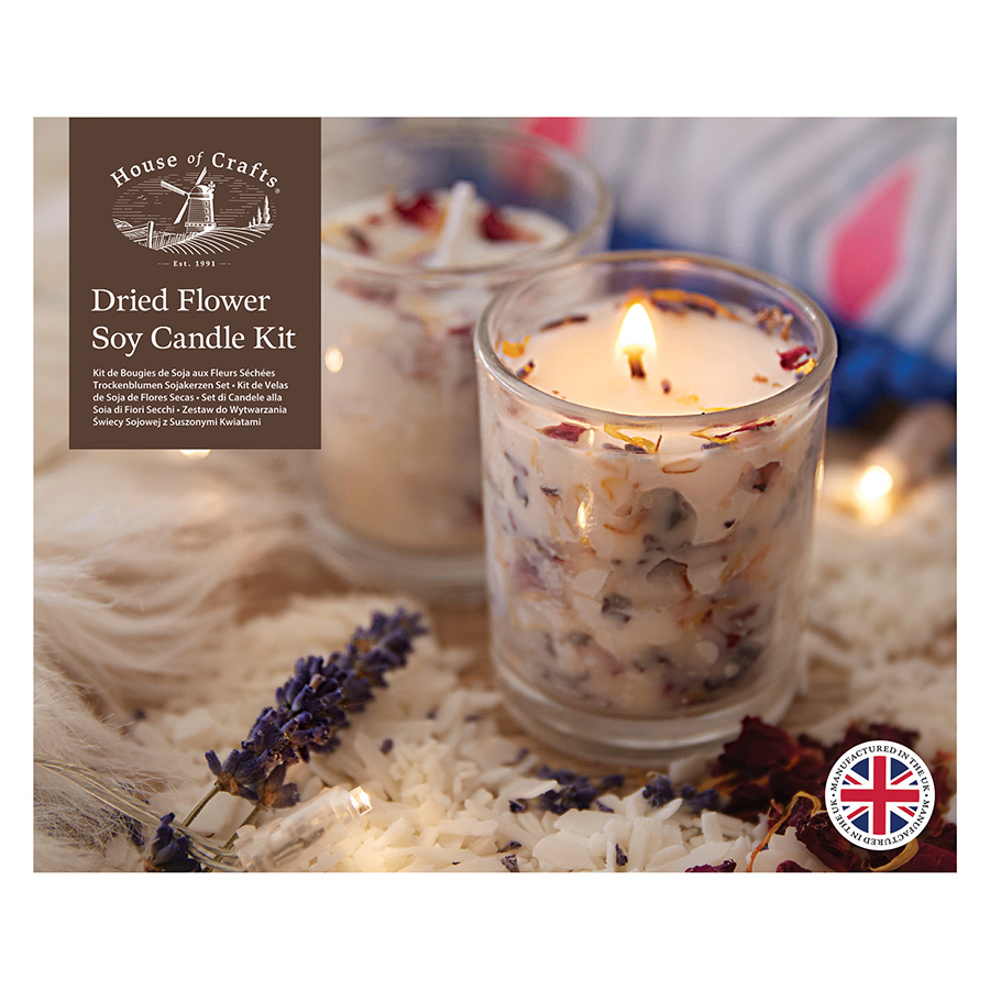 Dried Flower Soy Candle Kit - House of Crafts