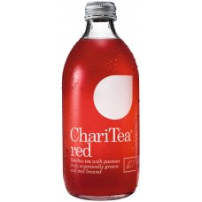 Pack of 3 ChariTea Red Iced Rooibos Tea with Passion Fruit - 330ml