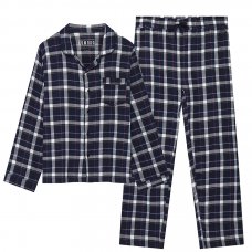 Komodo Mens Jim Jam Pyjama Set - Dark Navy