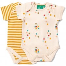 Rainbow Balloons Organic Baby Bodysuit Set -Pack of 2
