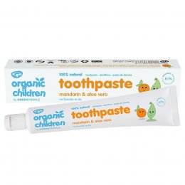 Green People Organic Childrens Fluoride Free Toothpaste - Mandarin & Aloe Vera - 50ml