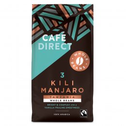 Cafedirect Kilimanjaro Gourmet Coffee Beans - 227g