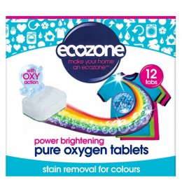Ecozone Pure Oxygen Brightener Tablets - For Colours - Pack of 12