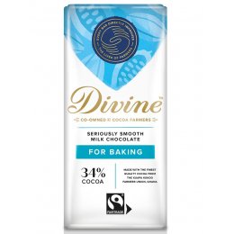 Divine Milk Chocolate Bar For Baking - 150g