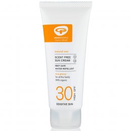 Green People Travel Size Scent Free Sun Lotion - SPF30 - 100ml
