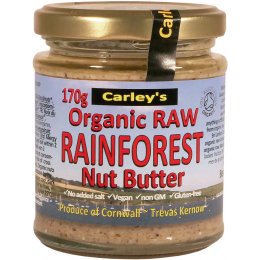 Carleys Organic Raw Rainforest Nut Butter - 170g