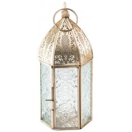 Antique Brass Moroccan Style Medium Lantern