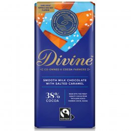 Divine 38 percent  Milk Chocolate with Salted Caramel - 90g