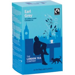 Case of 6 - London Tea Company Fairtrade Earl Grey Tea - 20 bags