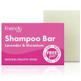Friendly Soap Natural Shampoo Bar - Lavender & Geranium - 95g