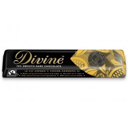 Case of 30 - Divine 70 percent  Dark Chocolate Bar - 35g