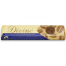 Case of 30 - Divine Milk & White Chocolate Cappuccino Bar - 35g