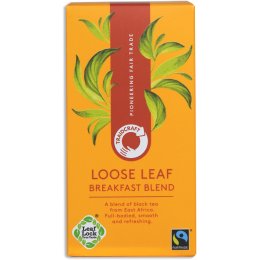Case of 6 - Traidcraft Fair Trade Breakfast Blend Loose Leaf Tea - 125g