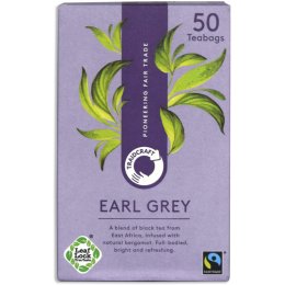 Case of 6 - Traidcraft Fair Trade Earl Grey Tea - 50 Teabags