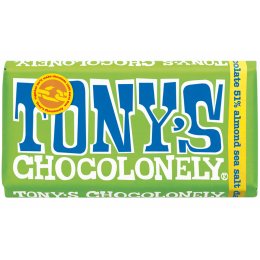 Tonys Chocolonely Dark Chocolate with Almonds and Sea Salt - 180g