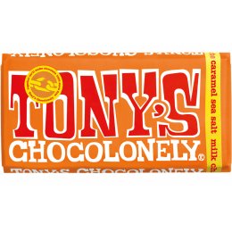 Tonys Chocolonely Milk Chocolate with Caramel and Sea Salt - 180g