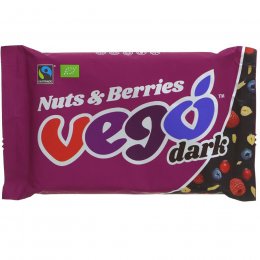 Vego Nuts & Berries Dark Chocolate Bar - 85g