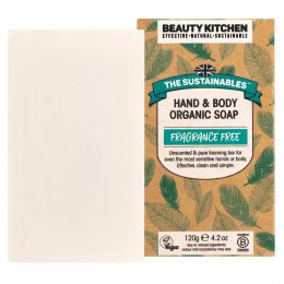 Beauty Kitchen The Sustainables Fragrance Free Organic Vegan Soap Bar - 120g