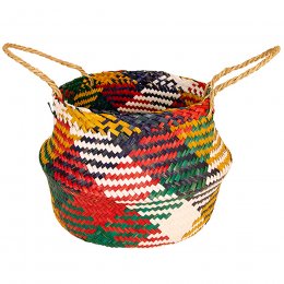 Multi Colour Seagrass Rice Basket