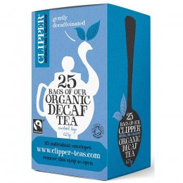 Case of 6 - Clipper Fairtrade & Organic Decaf Tea - 25 Bags