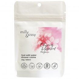 Milly & Sissy Zero Waste Shower Creme Refill Sachet - Cherry Blossom - 40g