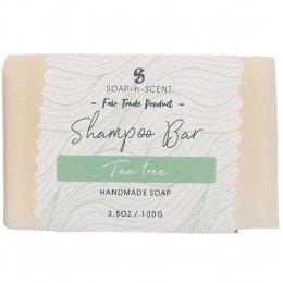 Fair Trade Solid Shampoo Bar - Tea Tree - 100g