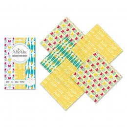 BeeBee Nature Collection Teeny Beeswax Wraps - Pack of 5