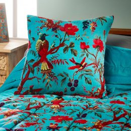 Bird of Paradise Cushion Cover - Blue