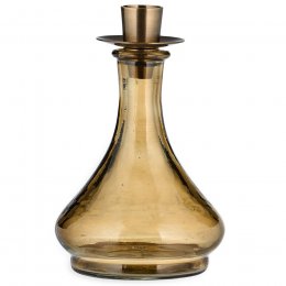Sirsa Glass Candlestick Sepia - Tapered