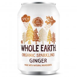 Whole Earth Organic Sparkling Ginger - 4 x 330ml