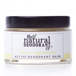 Natural Deodorant Co Active Deodorant Balm - Lemon & Geranium - 55g