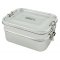 A Slice of Green Buruni Leak Resistant Stainless Steel Two Tier Lunch Box