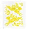 Jangneus Design Yellow Patterned Dish Cloths - Set of 4