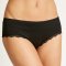 People Tree Organic Lace Hipster Briefs - Black