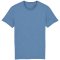 Organic Cotton Round Neck Heather T-Shirt - Blue