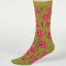 Thought Olive Green Peggie Floral Socks - UK 4-7