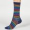 Thought Navy Stripe Rainbow Socks - UK7-11