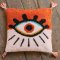 Ian Snow Tufted Eye Recycled Cotton Cushion Cover - 45cm x 45cm